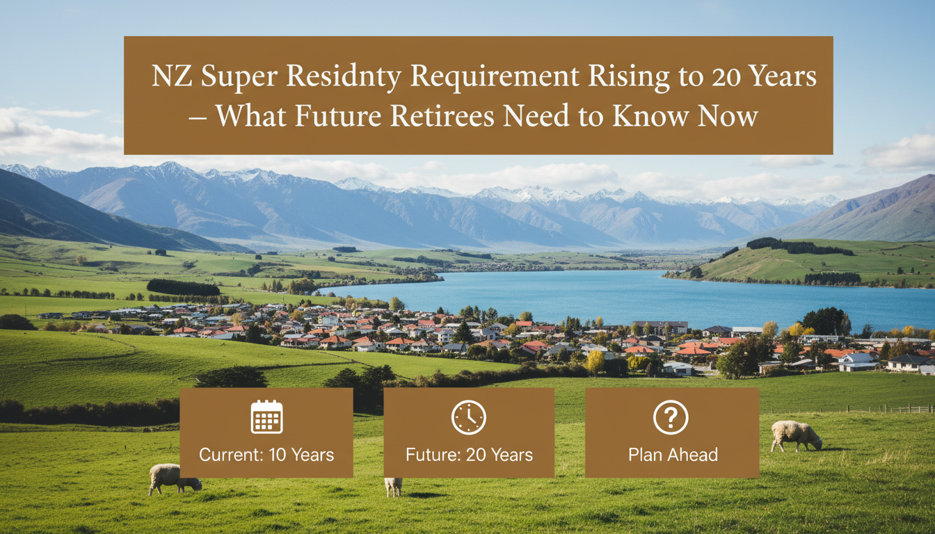 NZ Super Residency Requirement Rising to 20 Years — What Future Retirees Need to Know Now