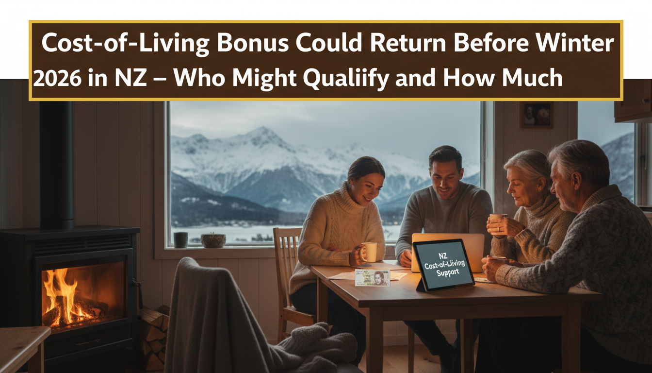 Cost-of-Living Bonus Could Return Before Winter 2026 in NZ — Who Might Qualify and How Much