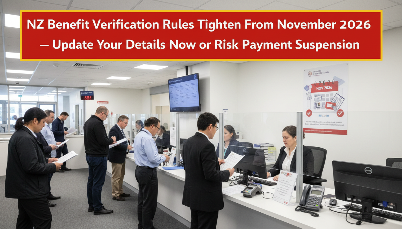 NZ Benefit Verification Rules Tighten From November 2026 — Update Your Details Now or Risk Payment Suspension
