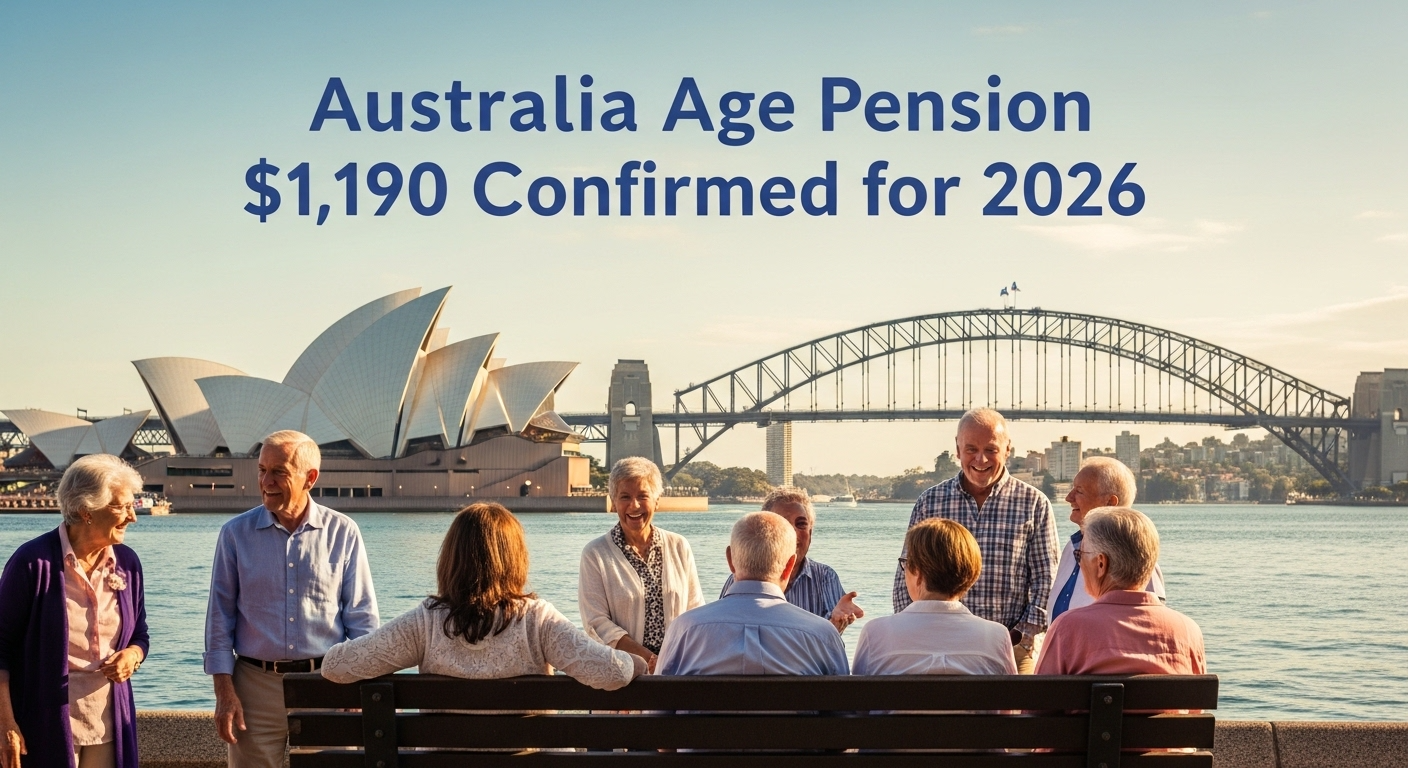 Australia Age Pension $1,190 Confirmed for 2026