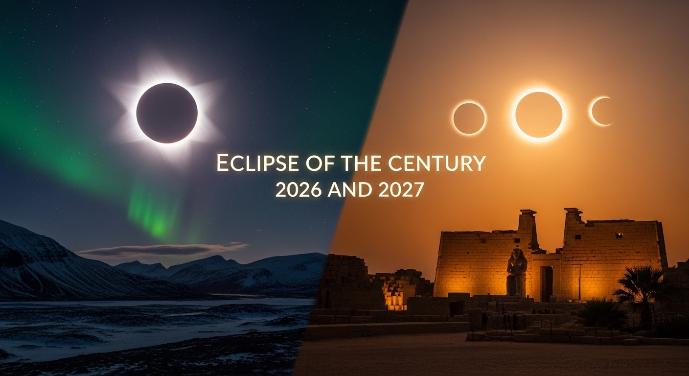 Eclipse of the Century 2026 and 2027