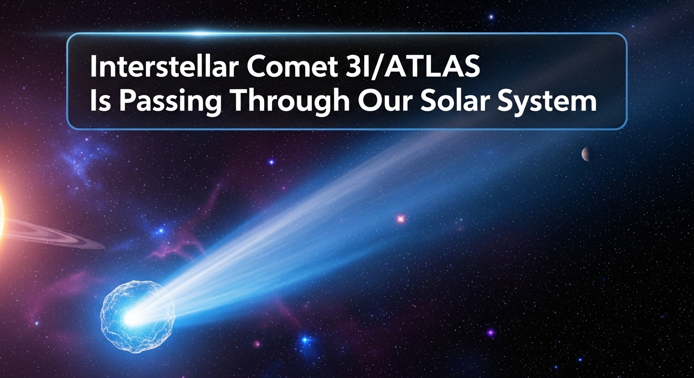Interstellar Comet 3I/ATLAS Is Passing Through Our Solar System