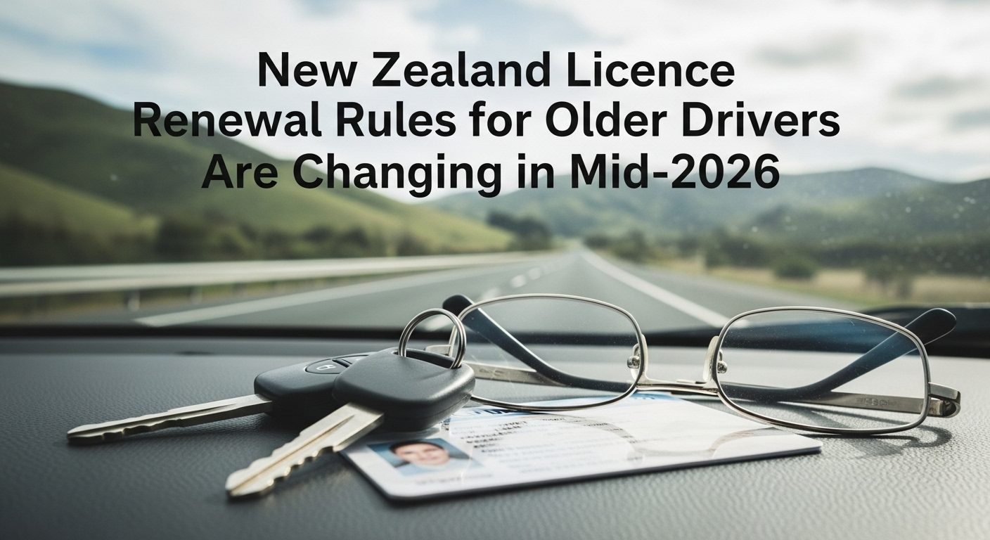 New Zealand Licence Renewal Rules for Older Drivers Are Changing in Mid-2026