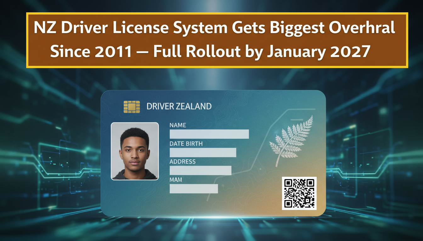 NZ Driver Licence System Gets Biggest Overhaul Since 2011 — Full Rollout by January 2027
