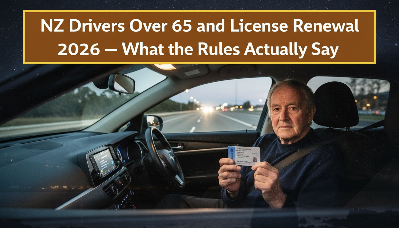 NZ Drivers Over 65 and Licence Renewal 2026 — What the Rules Actually Say