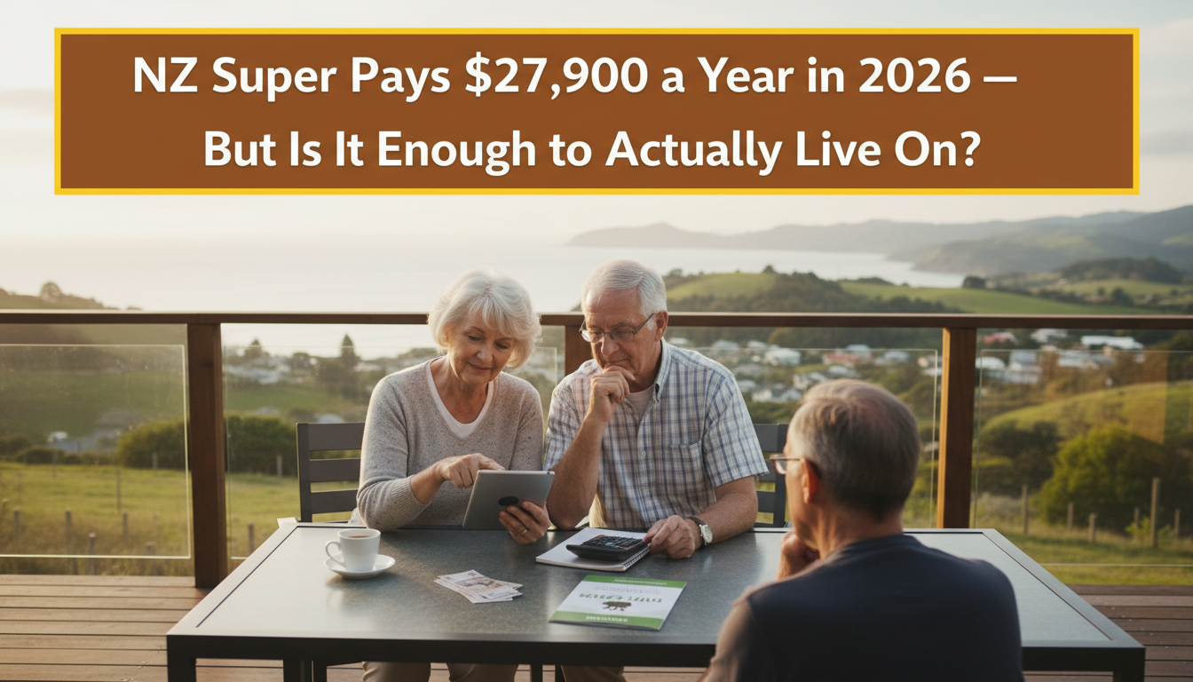 NZ Super Pays $27,900 a Year in 2026 — But Is It Enough to Actually Live On?