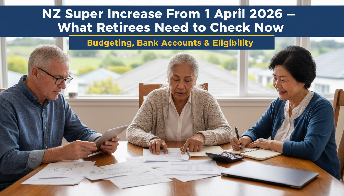 NZ Super Increase From 1 April 2026 — New Fortnightly Rates and What Retirees Need to Check Now