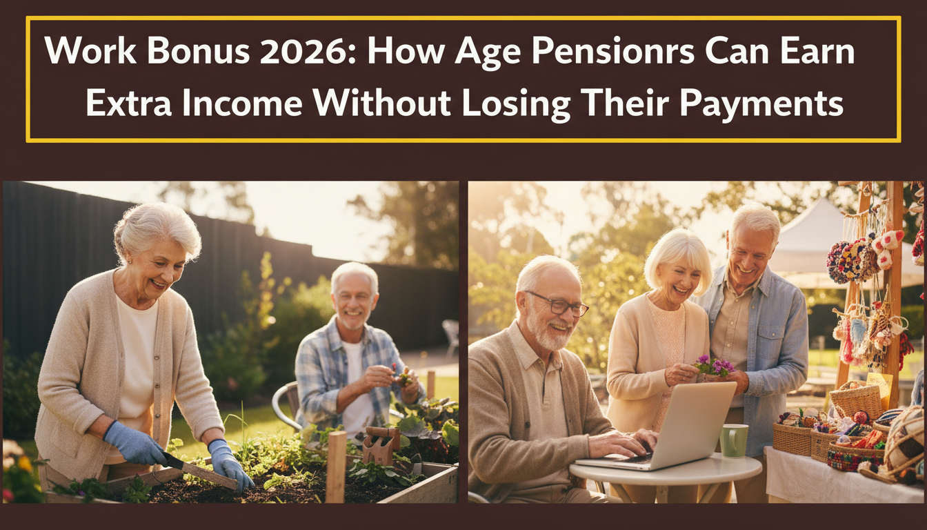 Work Bonus 2026: How Age Pensioners Can Earn Extra Income Without Losing Their Payments
