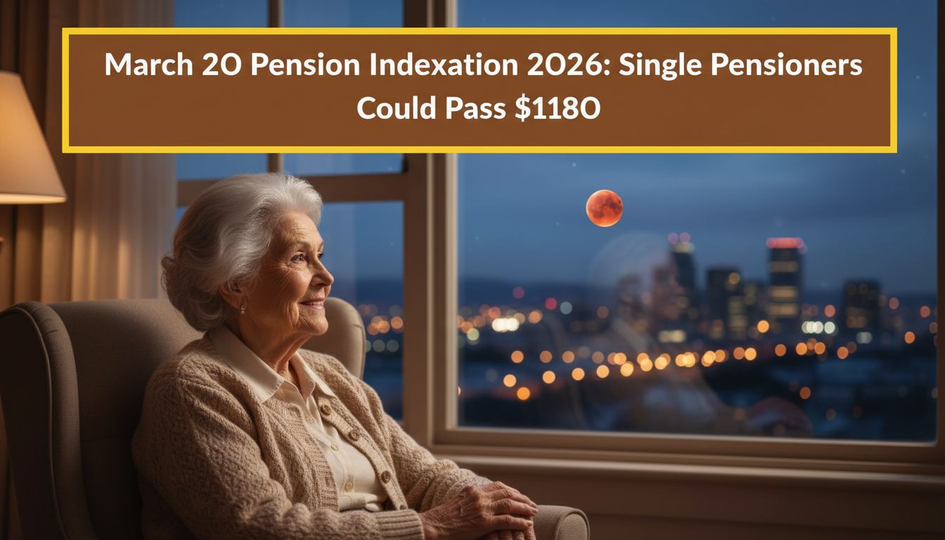 March 20 Pension Indexation 2026: Single Pensioners Could Pass $1,180 Per Fortnight