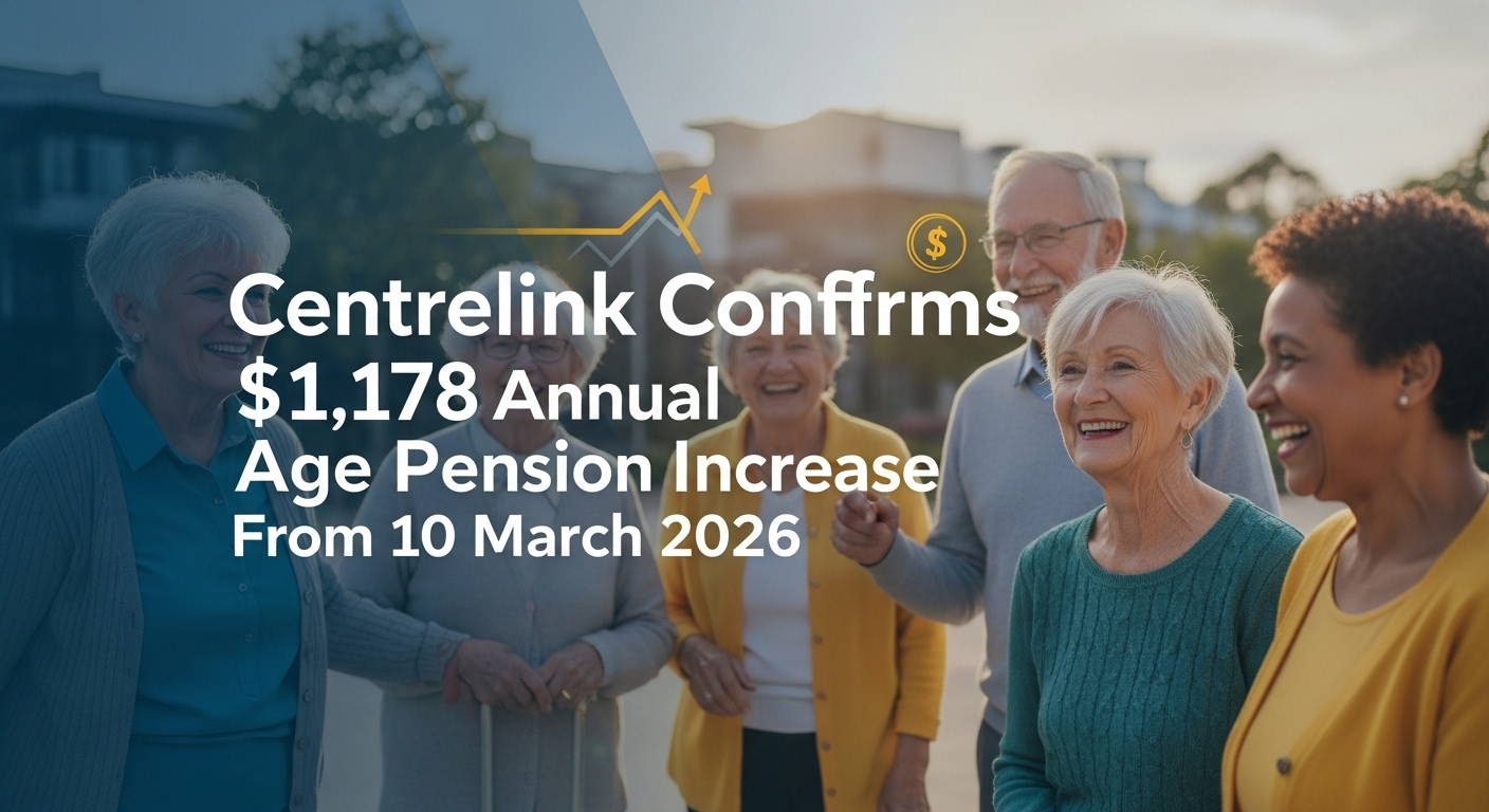Centrelink Confirms $1,178 Annual Age Pension Increase