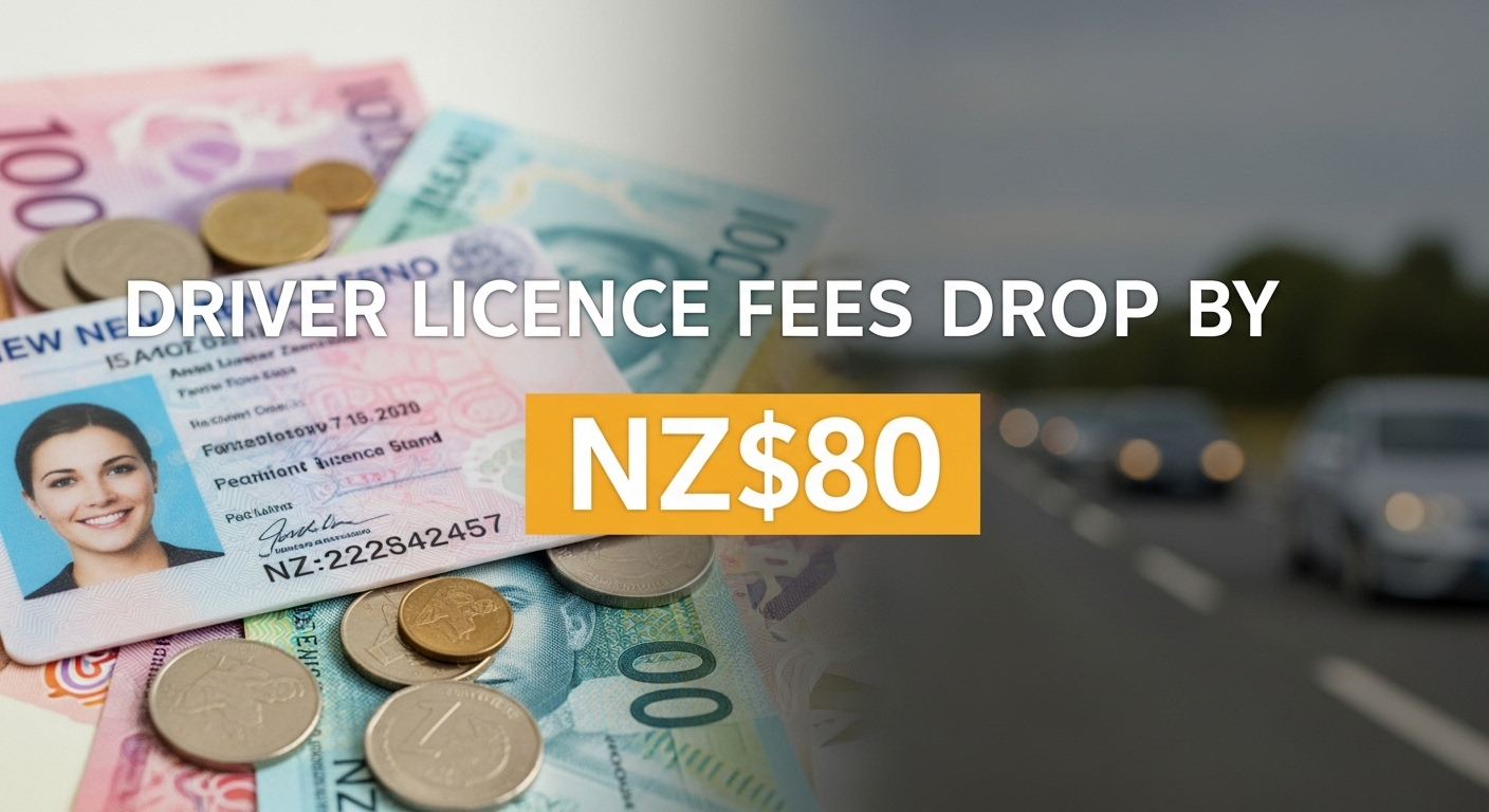 Driver Licence Fees Drop by NZ$80