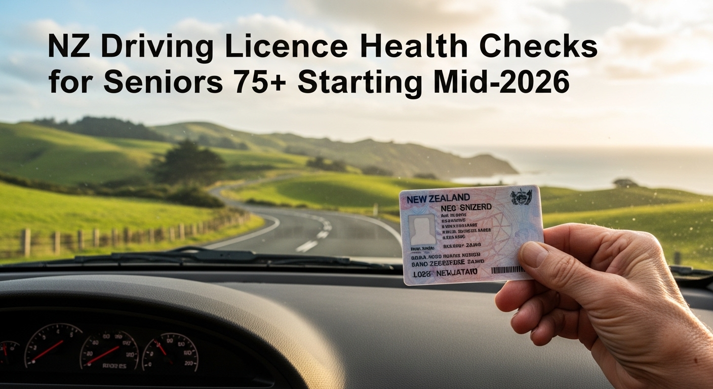 NZ Driving Licence Health Checks for Seniors 75+ Starting Mid-2026