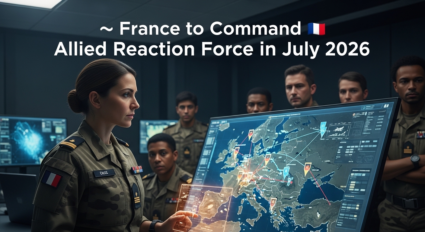 🇫🇷 France to Command Allied Reaction Force in July 2026